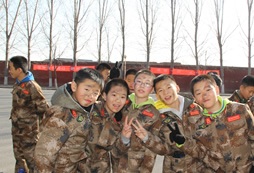 孩子们在军事冬令营活动中的收获