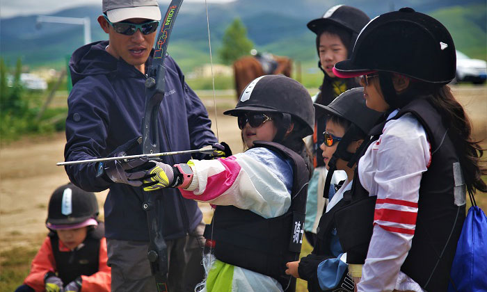 学射箭